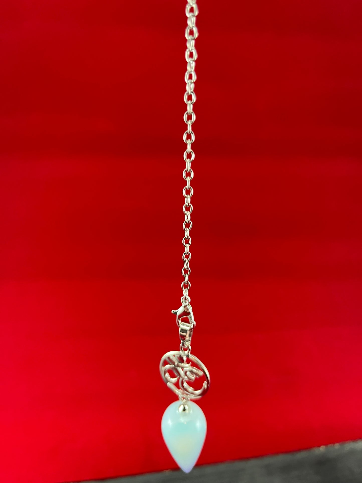 Pendulum with Om Symbol and Opalite