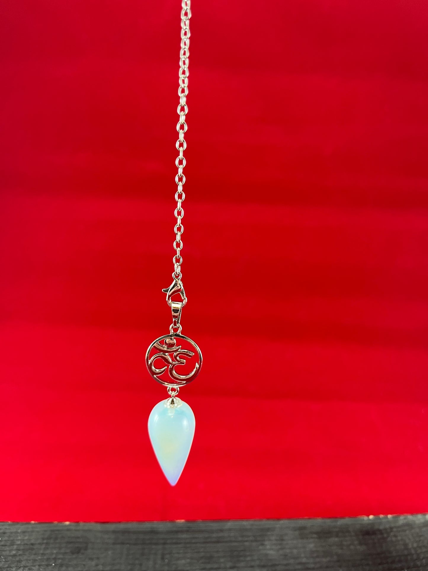 Pendulum with Om Symbol and Opalite