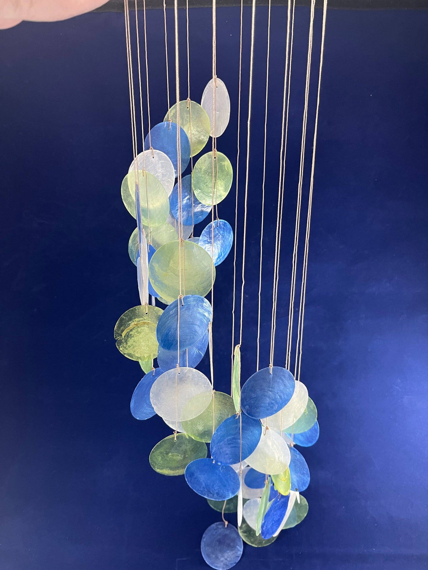 Spiral Shell Chimes - Green / Blue