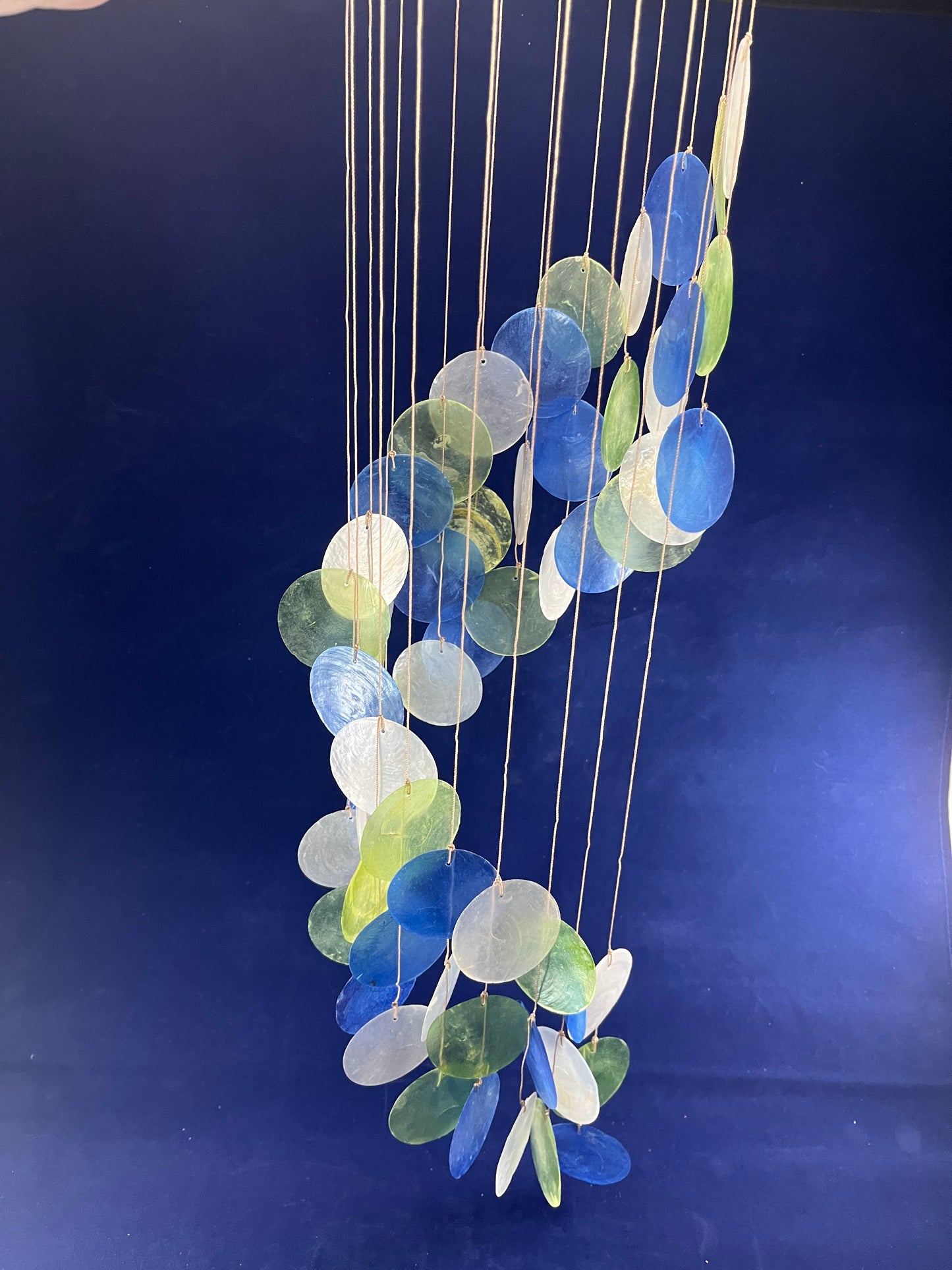 Spiral Shell Chimes - Green / Blue