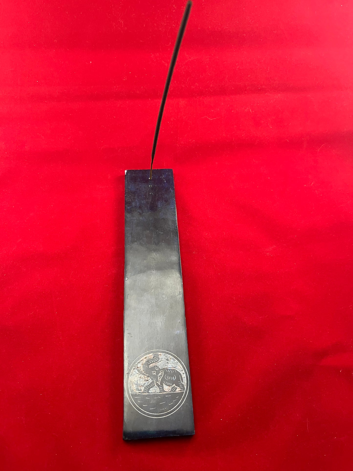 Soapstone Flat Incense Holders - Blue Elephant