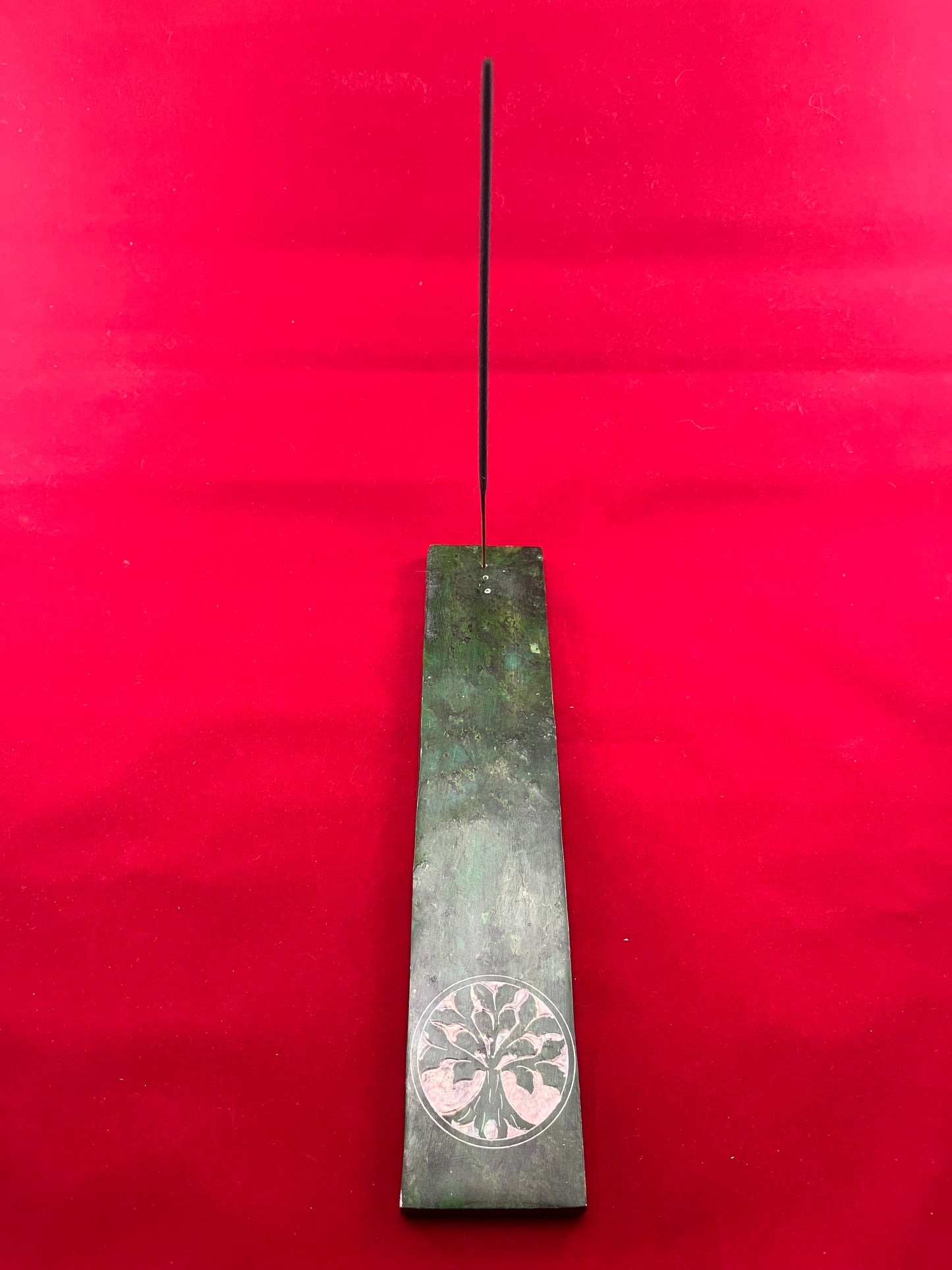 Soapstone Flat Incense Holders - Green Tree of Life