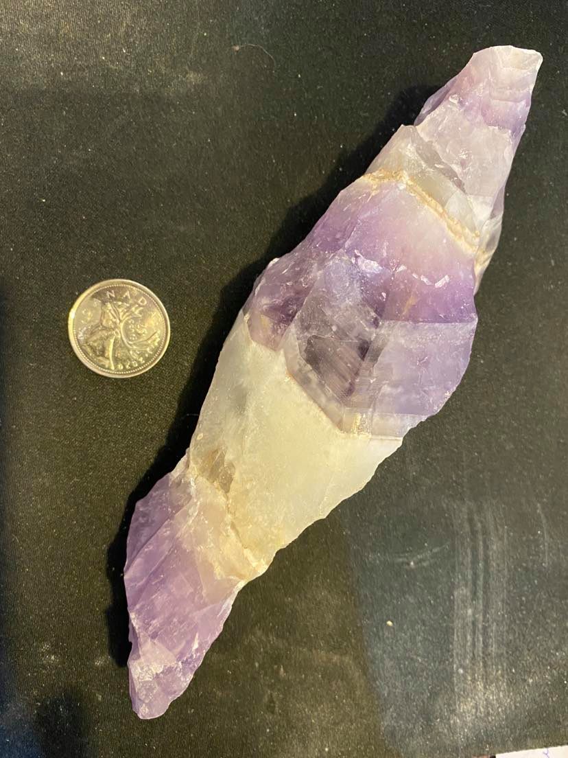 Chevron Amethyst Wand