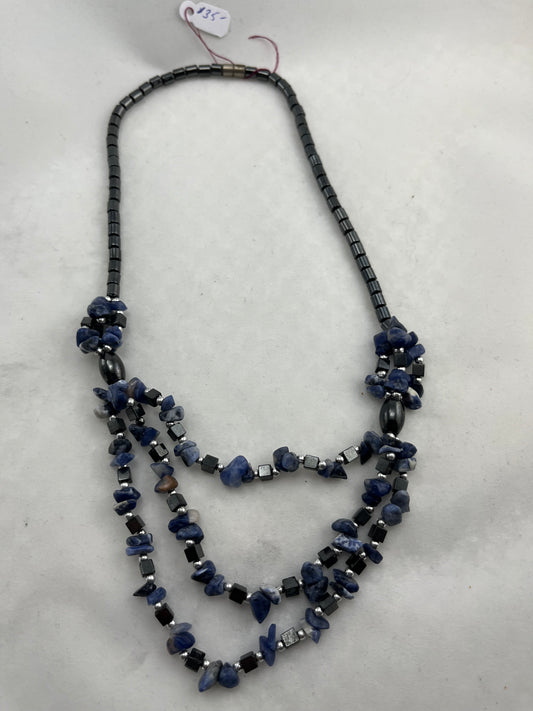 Hematite & Sodalite Necklace