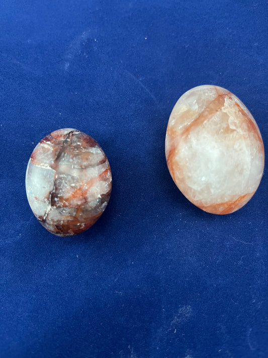 Sm Fire Quartz Palm Stones