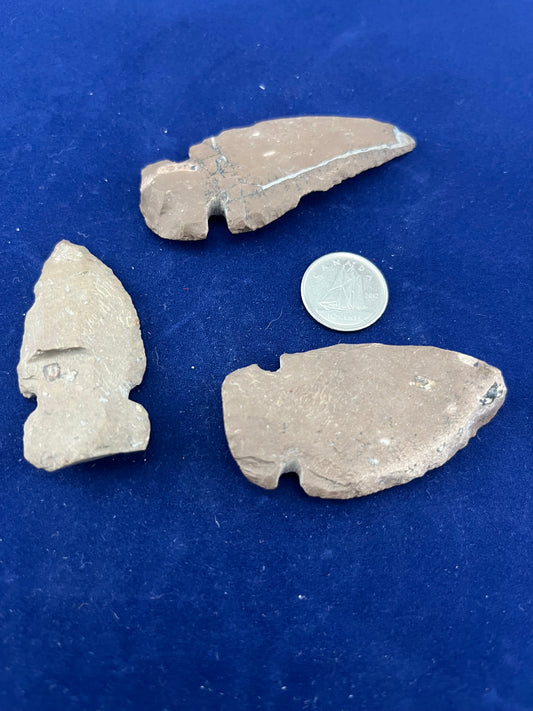 Stone shaped Arrowheads