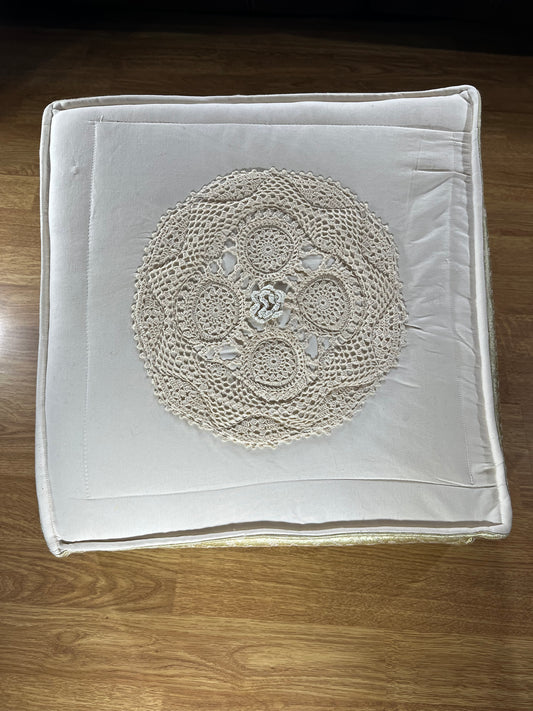 Rose Cream Meditation Cushion