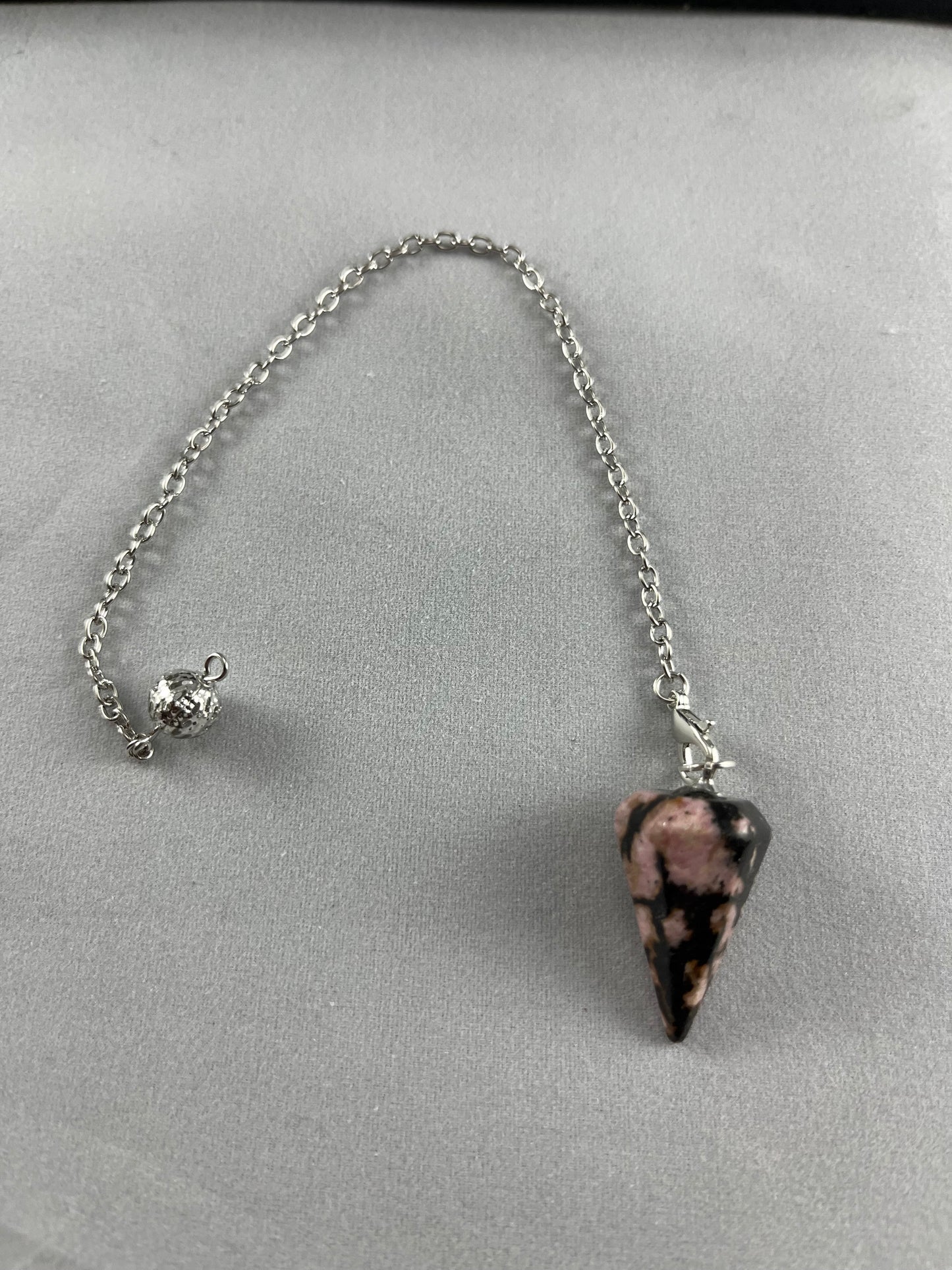 Pendulum with Rhodonite
