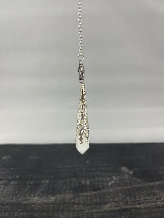 Chakra Pendulum with Rose Quartz